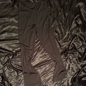 Black Wide-Leg Yoga Pants